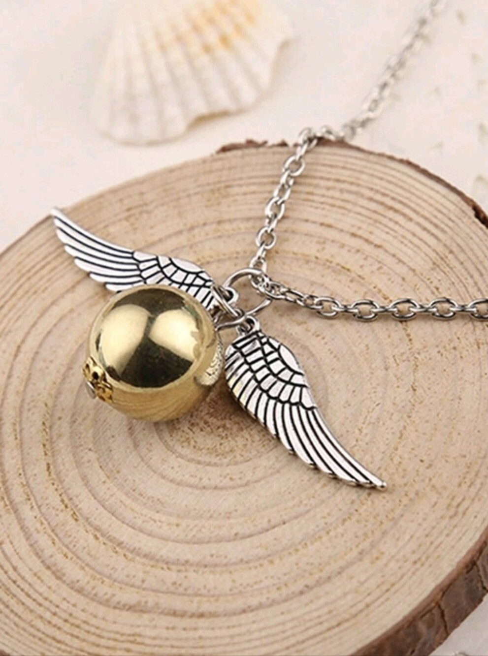 Harry Potter Golden Snitch Necklace